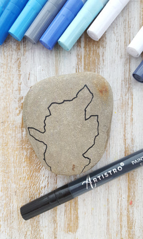 Forest Rock Painting Tutorial