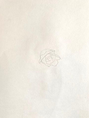 how to draw a rose step by step easy
