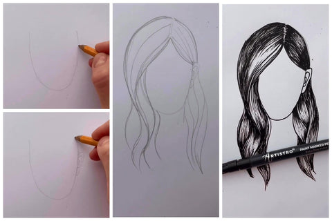 face drawing step by step