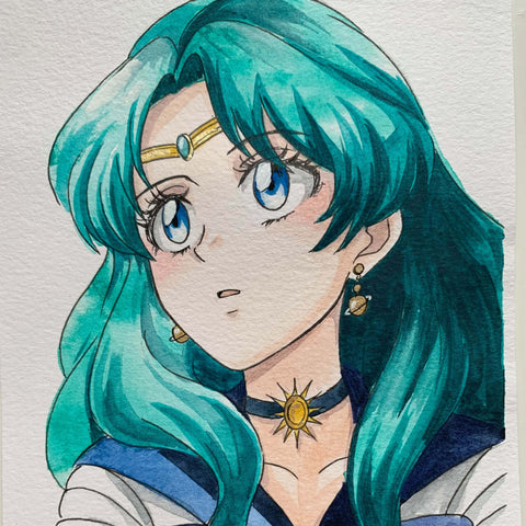 Sailor Neptune anime drawing ideas