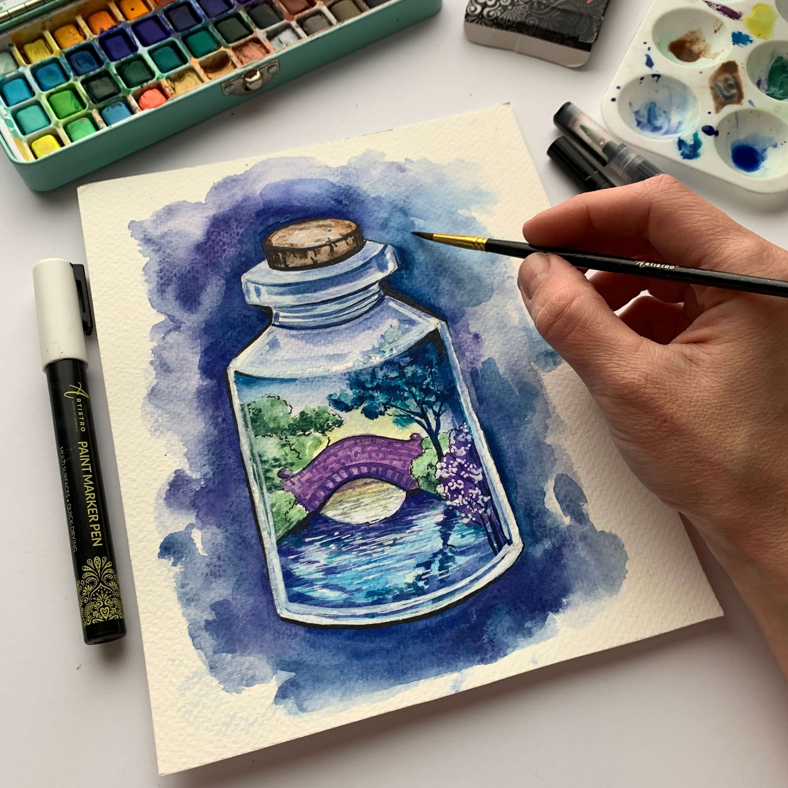 watercolor painting