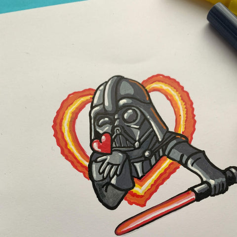 Star Wars Vader anime drawing ideas