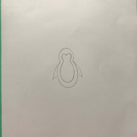 How to Draw a Penguin for Kids, Pencil Sketch for Beginners Step by Step