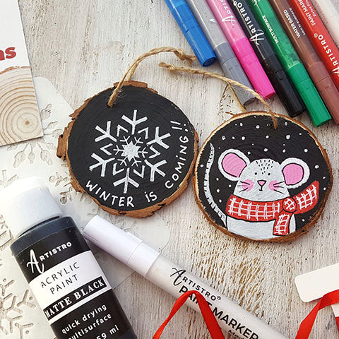 DIY ornament painting ideas: Amazing Сhristmas painting ideas on wood