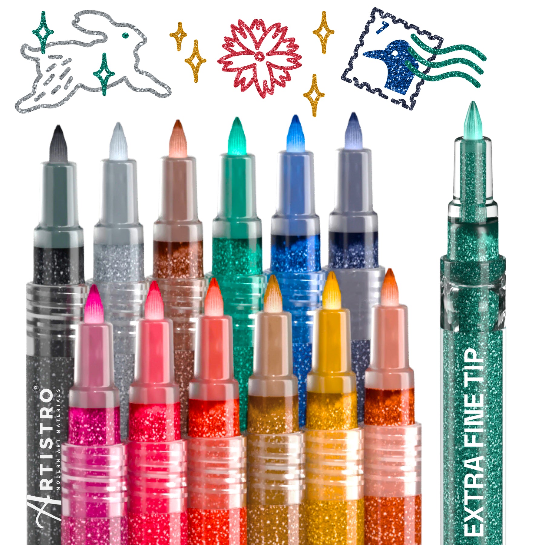 Bright Glitter Pens by Creatology™