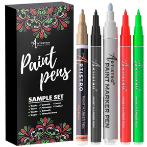 ARTISTRO 30 Watercolor Acrylic Paint Pens Markers Medium Tip
