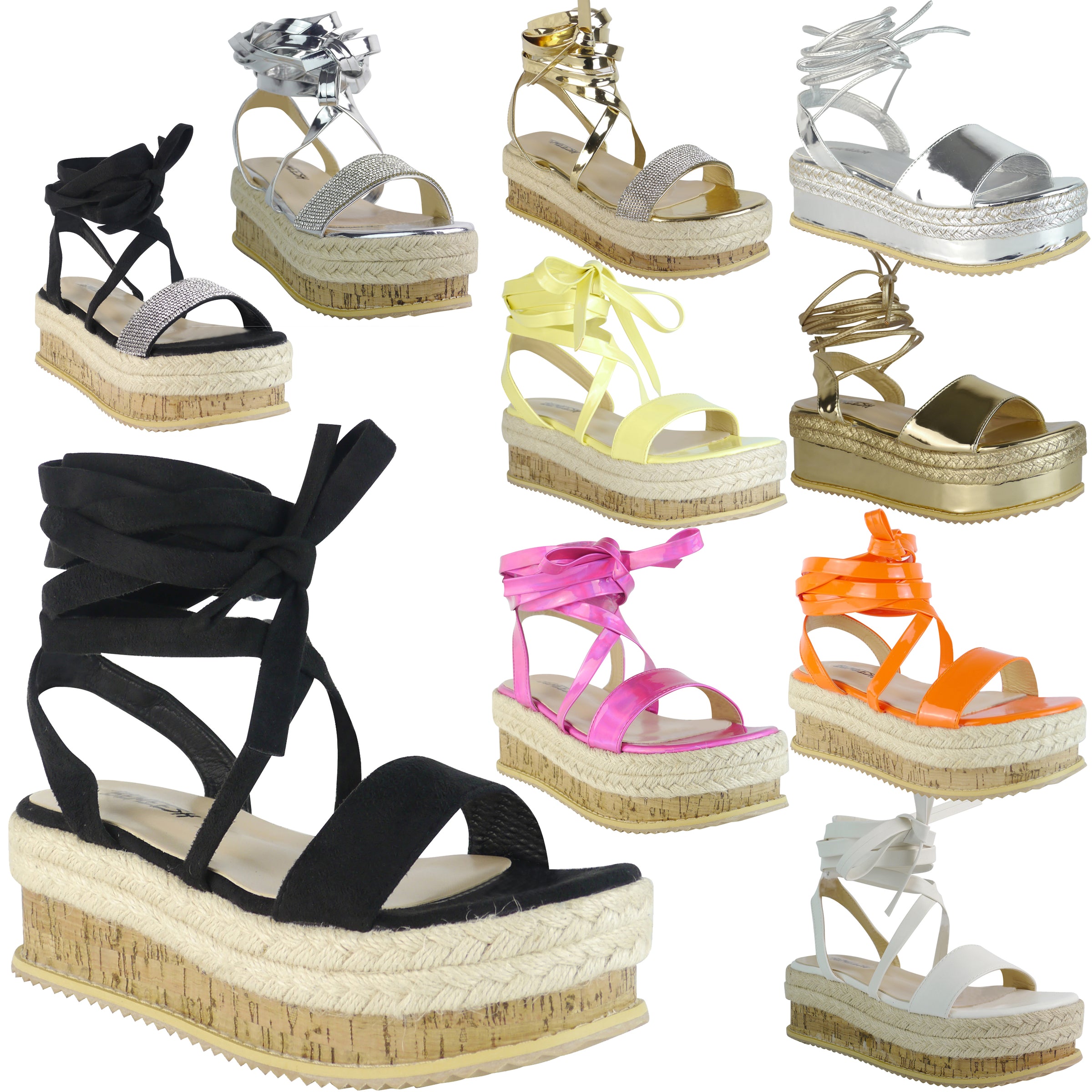 flat platform wedge sandals