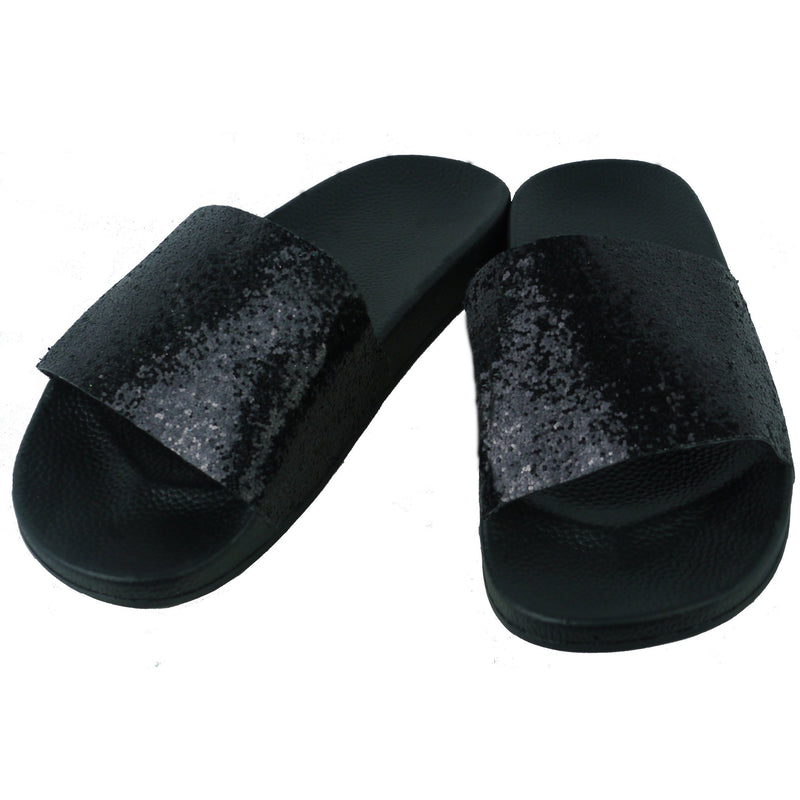 ladies sparkly sliders