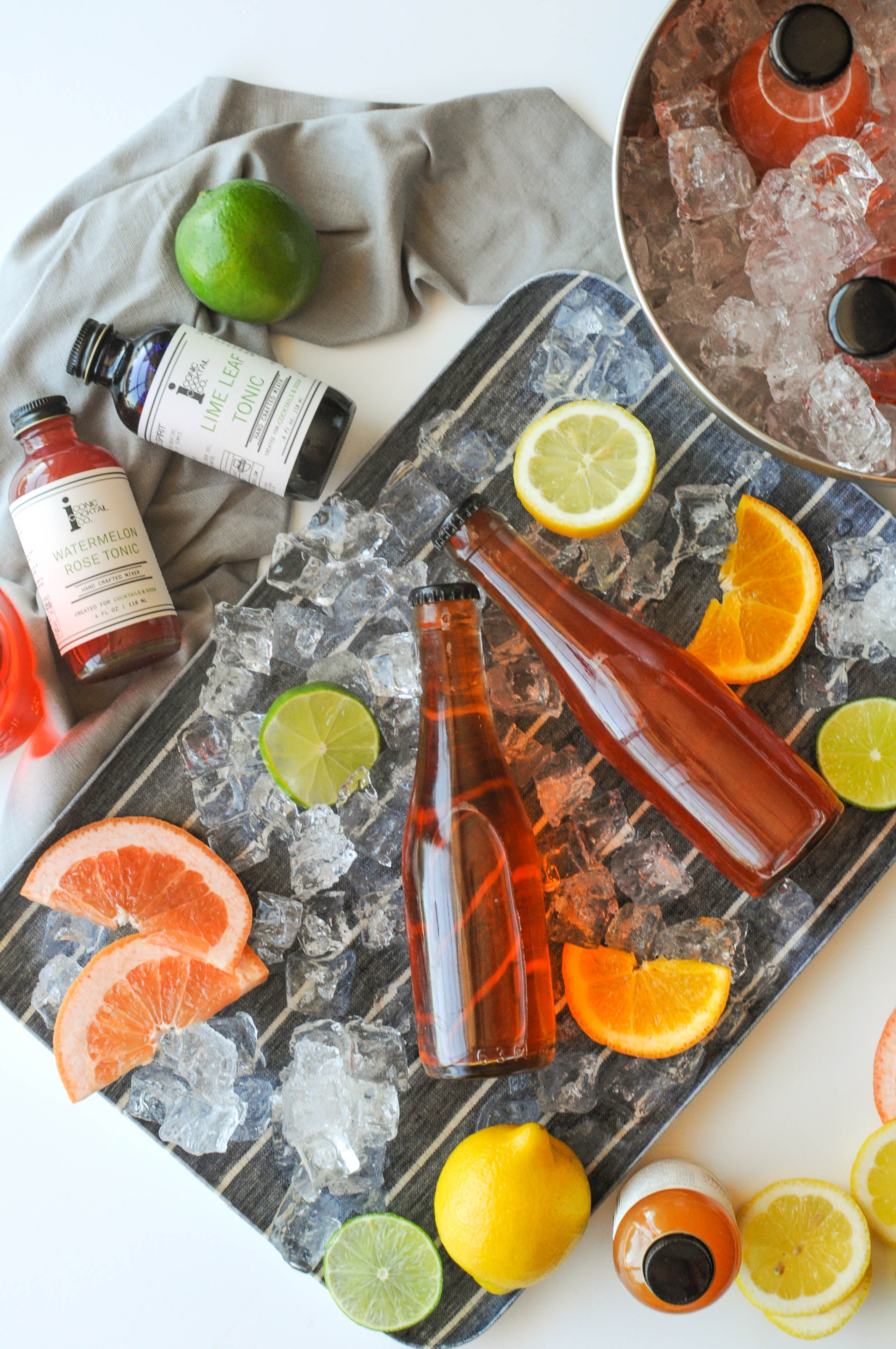 Make Bottled Aperol Spritz with handcrafted Tonic Syrups from Iconic Cocktail Co. 