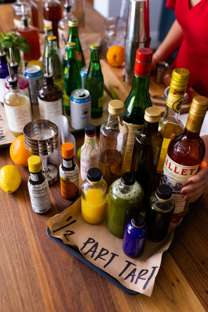 Unique way to throw a cocktail party for people who love making cocktails. Check out this blog for a hands-on way to create a DIY bar for your next party 