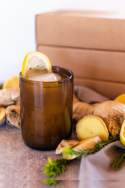 Rejuvenate ginger ale with this simple combo of Ginga Syrup and sparkling water. Use a ginger syrup that is made fresh like Iconic's Ginga Syrup!