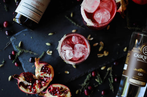 Gin and Iconic Cranberry Thyme for a Dark and Moody Autumn Elixir for Halloween