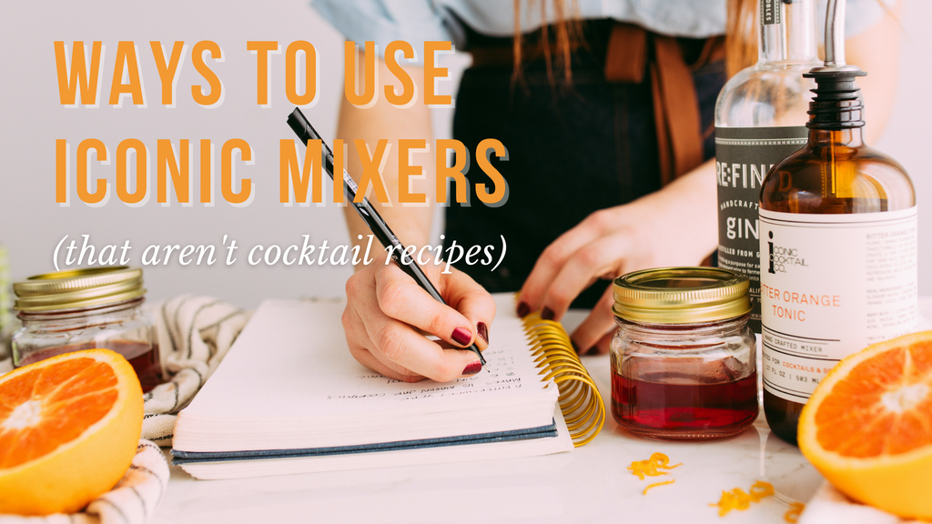 Unique ways to use Iconic handcrafted mixers for way more than just cocktails. Click here to see cookie recipes and dipping sauces! 