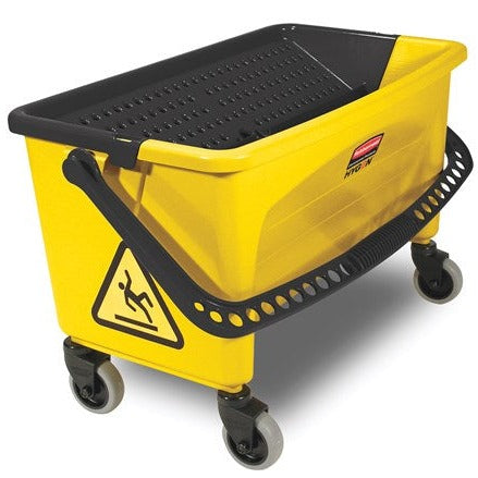 Rubbermaid Commercial HYGEN FGQ58000YL00 HYGEN 36-1-10 in. Quick Connect  Single-Sided Aluminum Wet-Dry Mop Frame (Yellow)