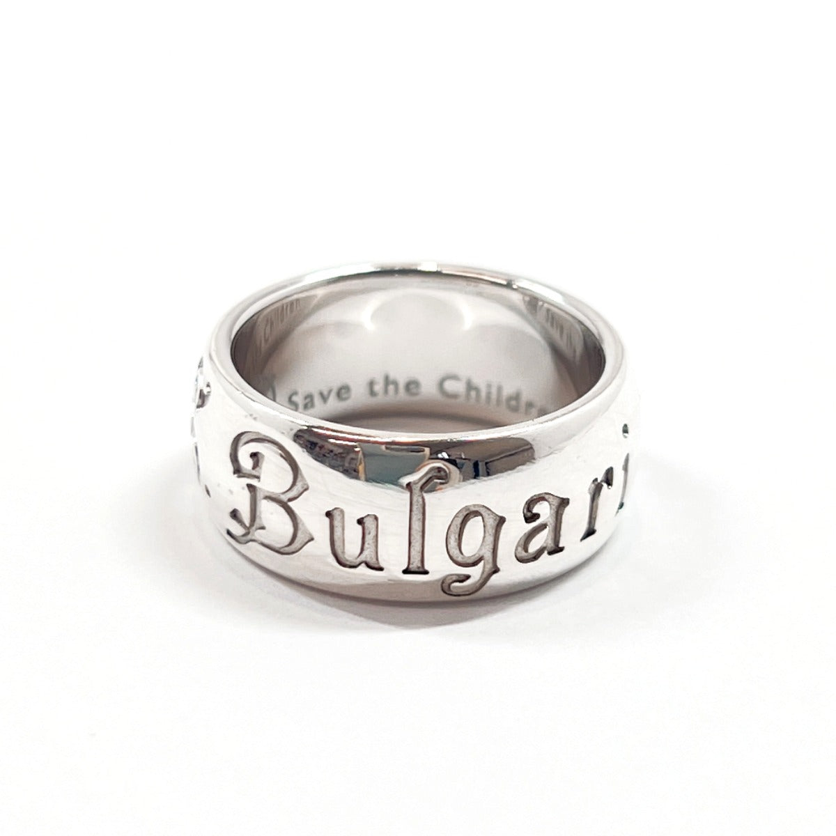 BVLGARI Ring Save the Children Charity Silver925 #11(JP Size) Silver W –  