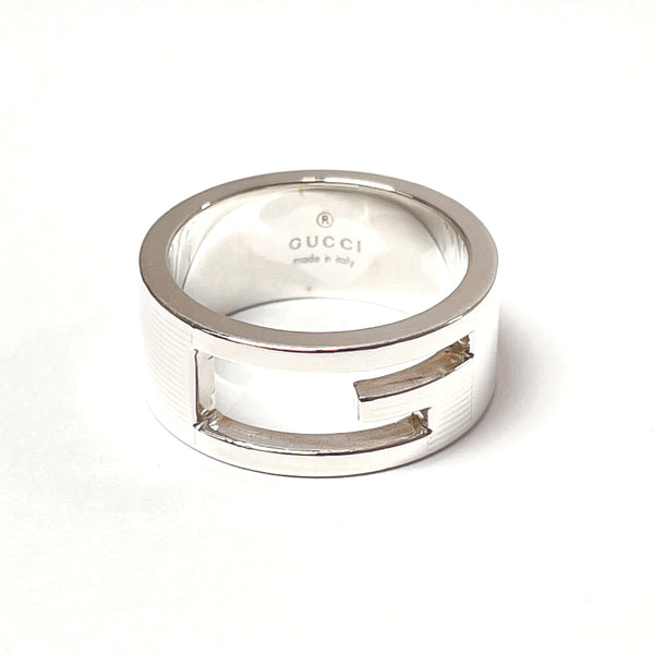 GUCCI Ring Branded Cutout G Silver925 #8(JP Size) Silver Women 