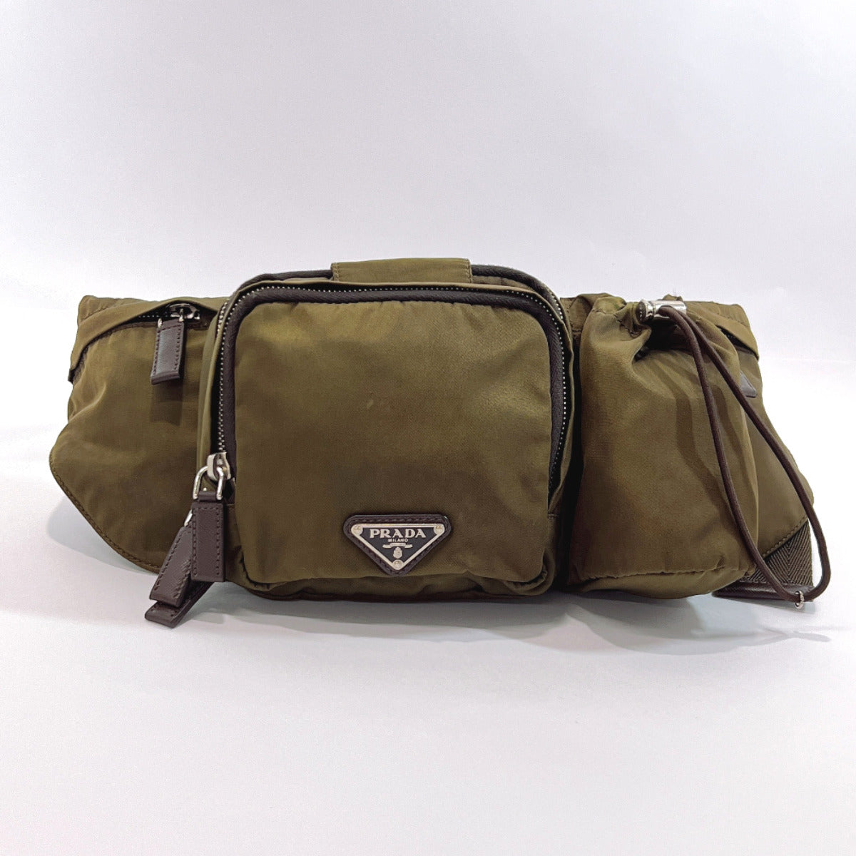 PRADA bam bag VA0056 Nylon khaki unisex Used – JP-BRANDS.com