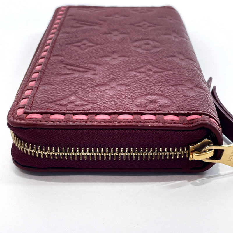 LOUIS VUITTON purse M64803 Zippy wallet Monogram Empreinte Bordeaux Women Used