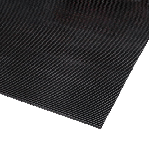 Ribbed Surface Thin Rubber Mat 