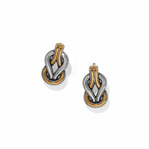 Interlok Harmony Two Tone Post Earrings - Occasionally Yours