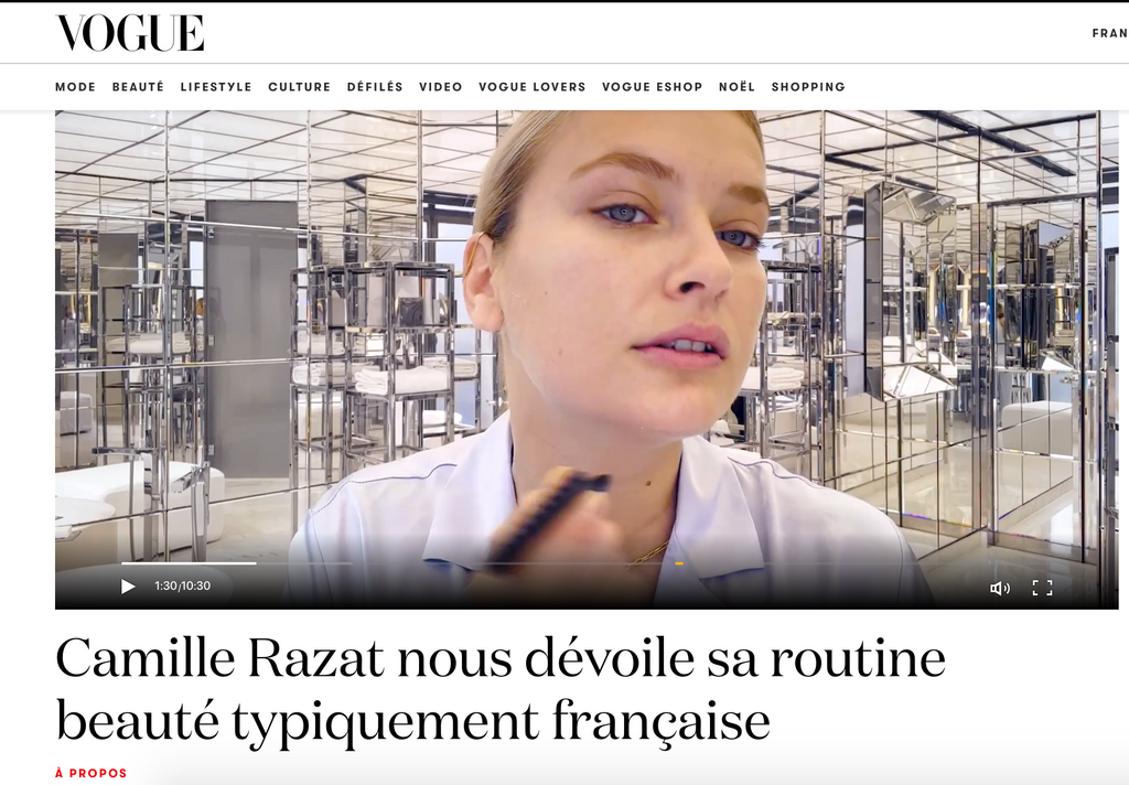 Vogue et Camille Razat