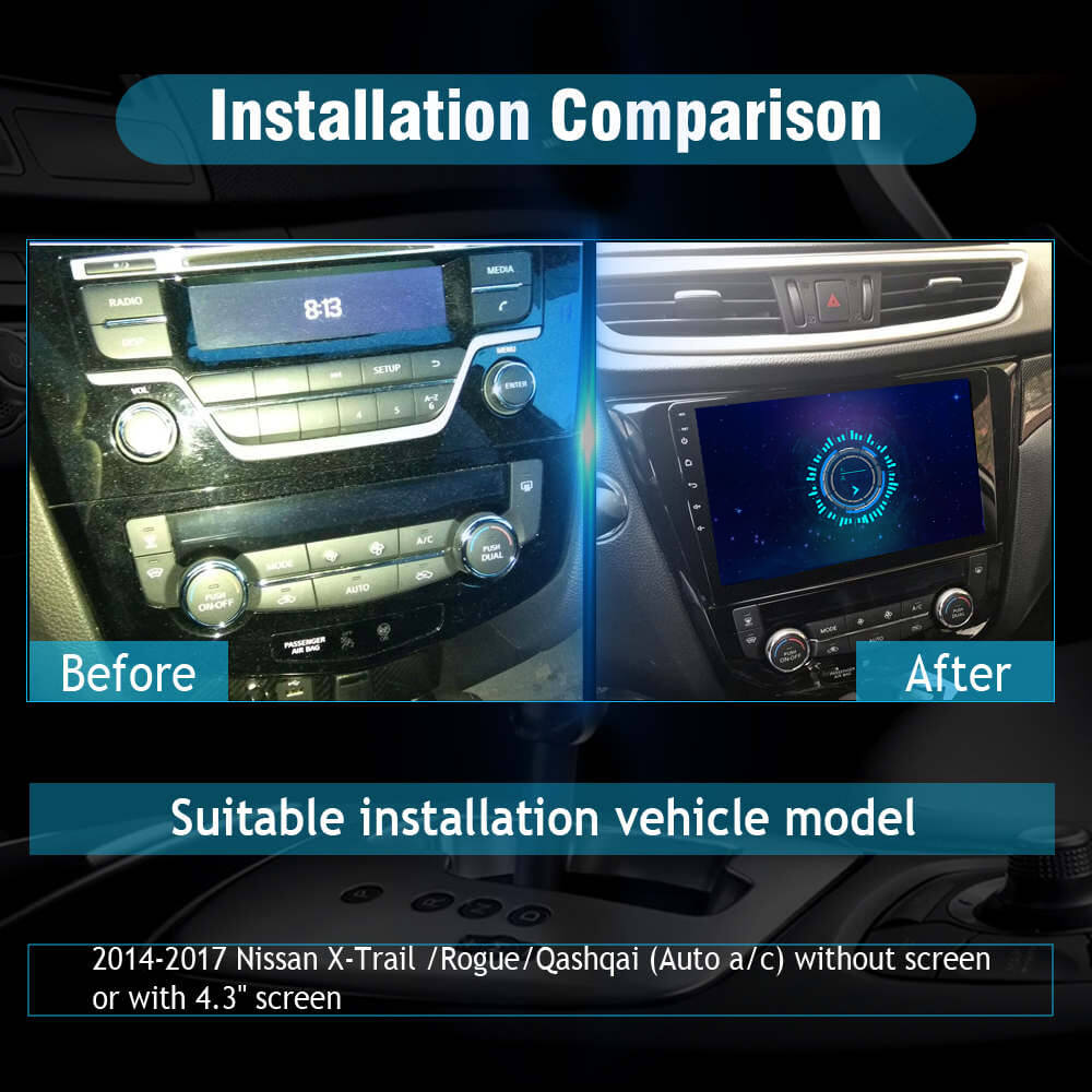SYGAV Android 9.0 Car Radio for Nissan Rogue Xtrail GPS