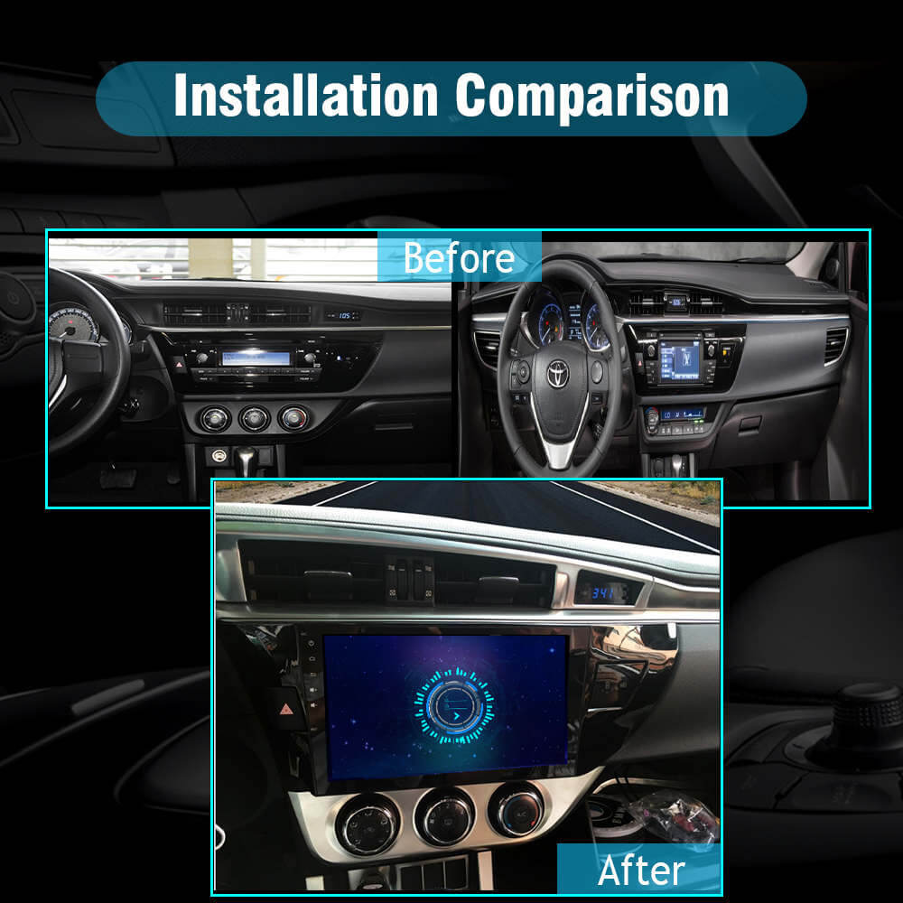 SYGAV Android 10.0 Car Stereo Radio for Toyota Corolla 20142016 with