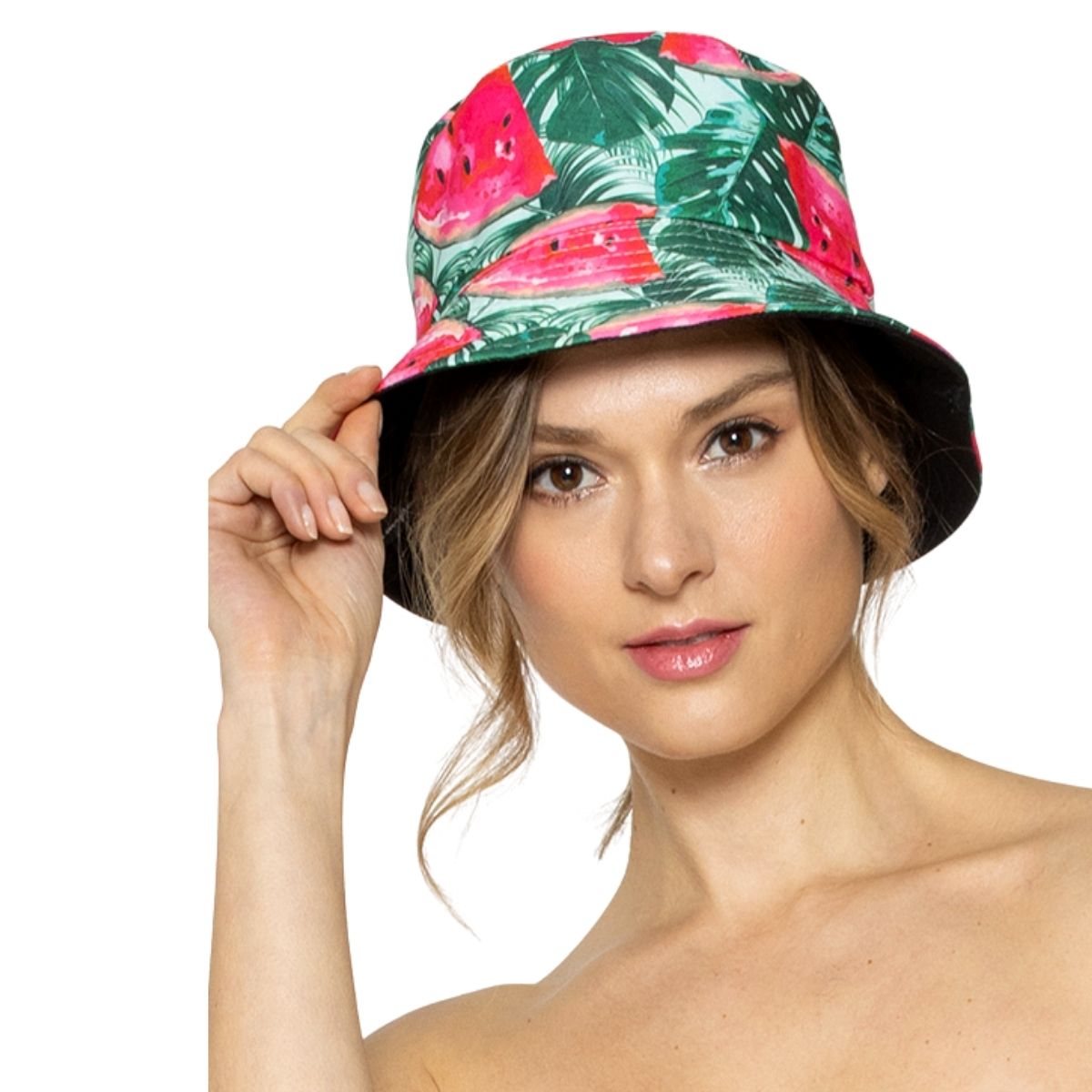 Green Watermelon Reversible Bucket Hat