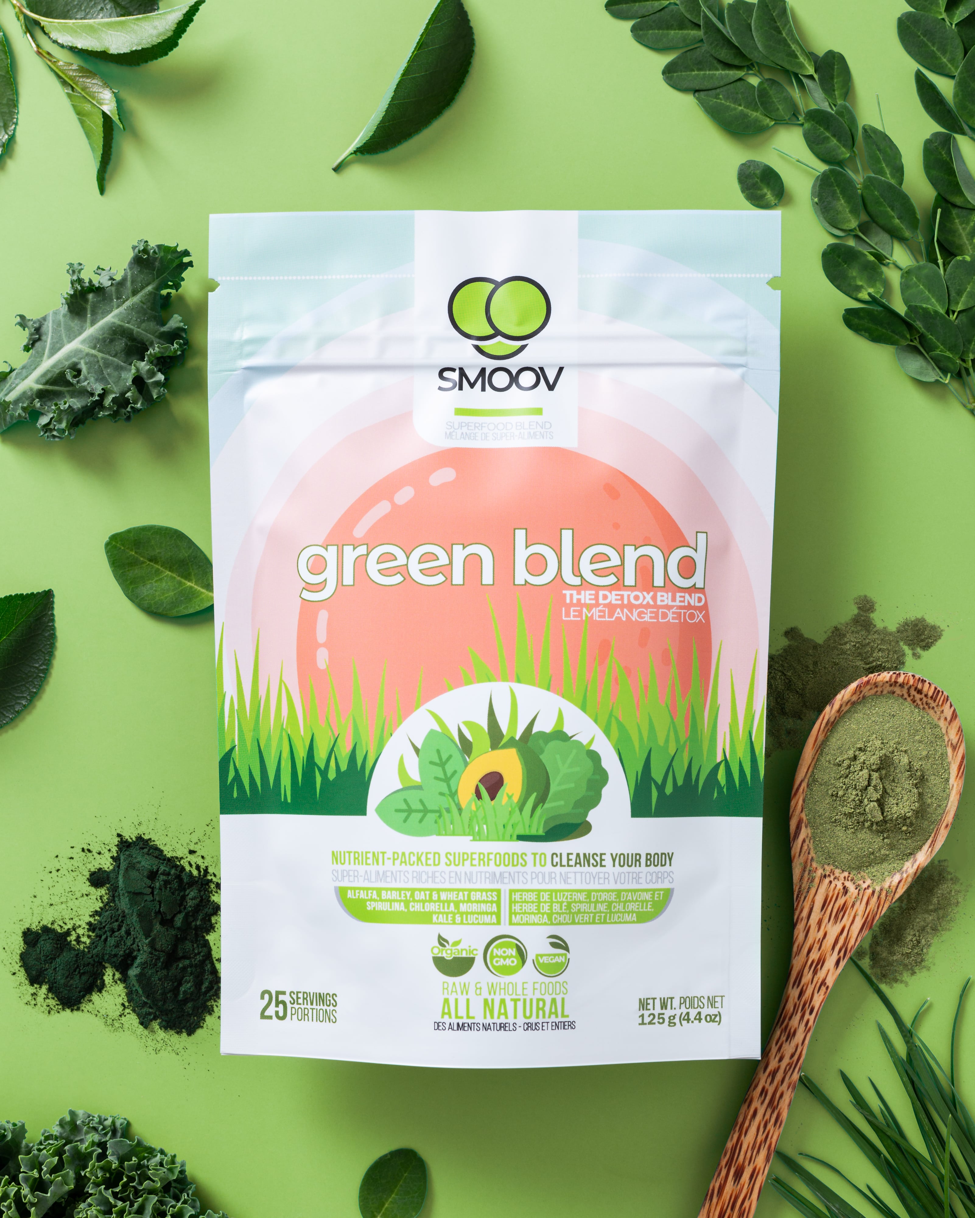 Our green blend is made to help your body detox and maintain health.