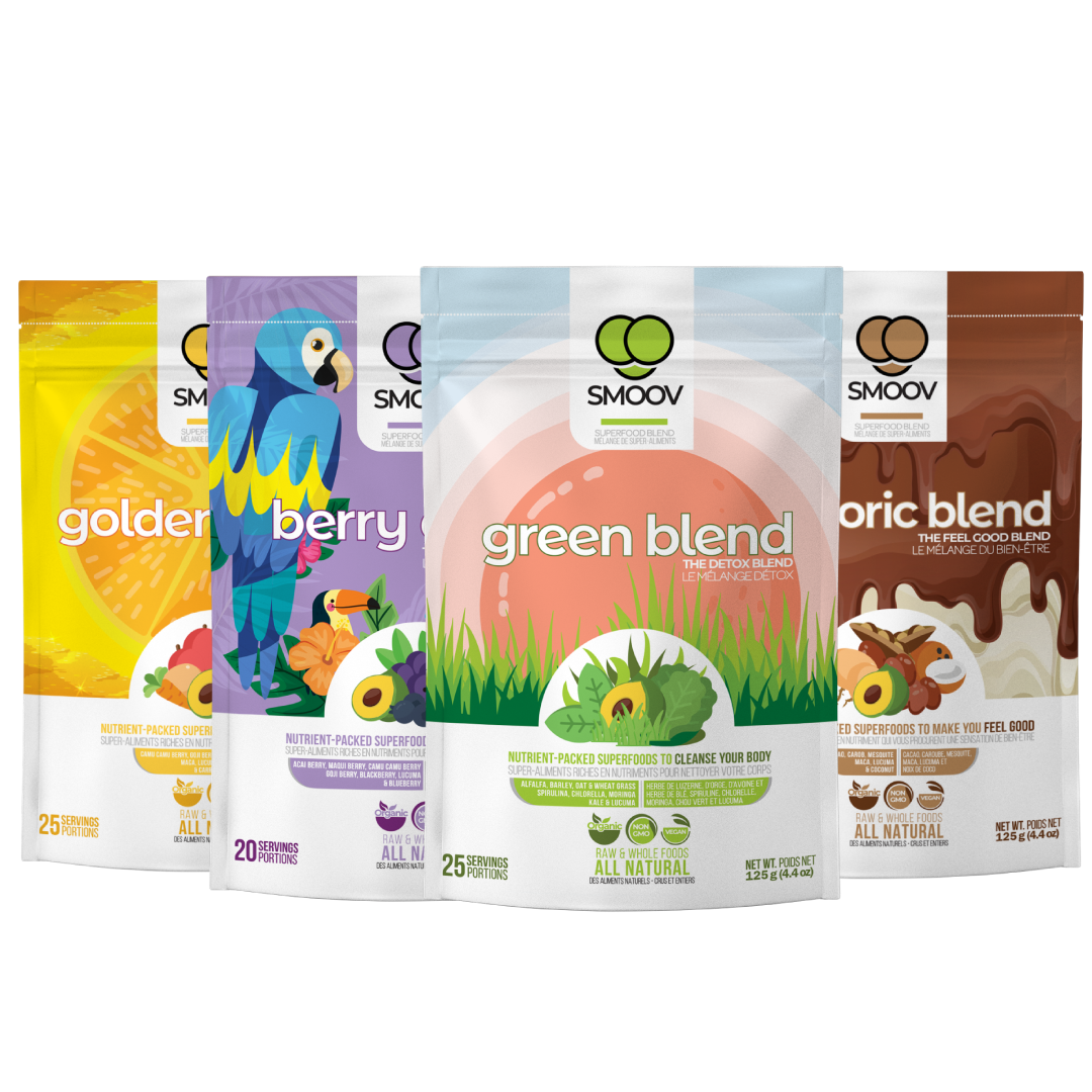 Smoov Health Essentials Bundle- Powerful Superfood Blends to Boost Health & Immunity