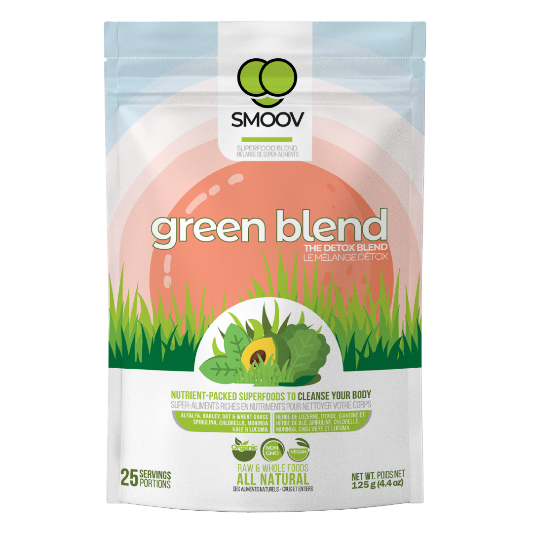 SMOOV green blend. Smoothie powder to get your veggies.