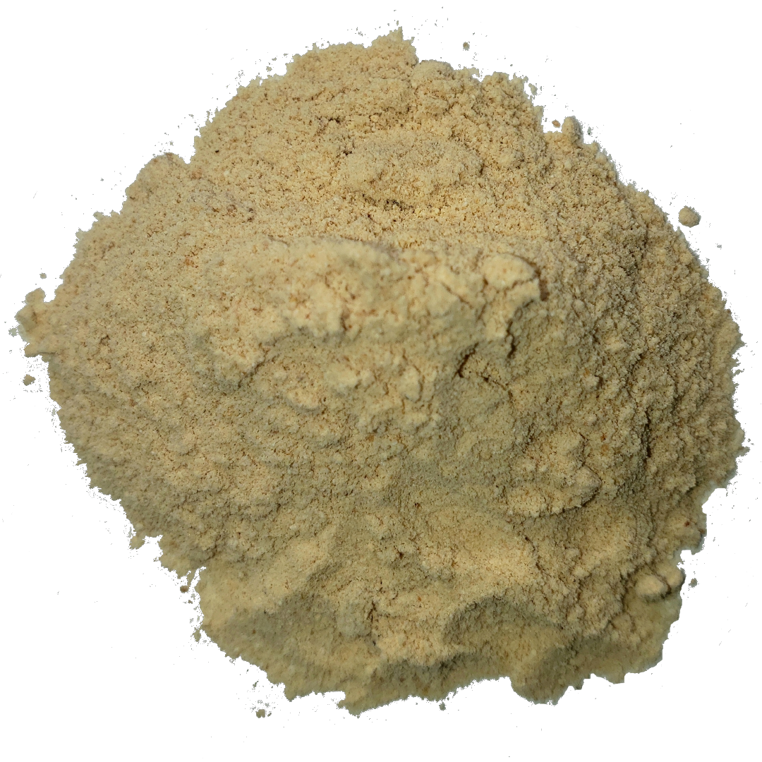 Circle of sweet fresh lucuma powder from Smoov Blends.