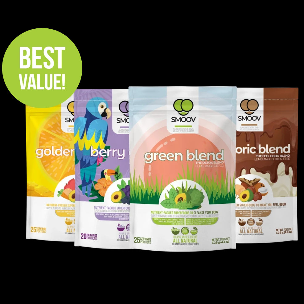 Smoov Health Essentials Bundle- Powerful Superfood Blends to Boost Health & Immunity