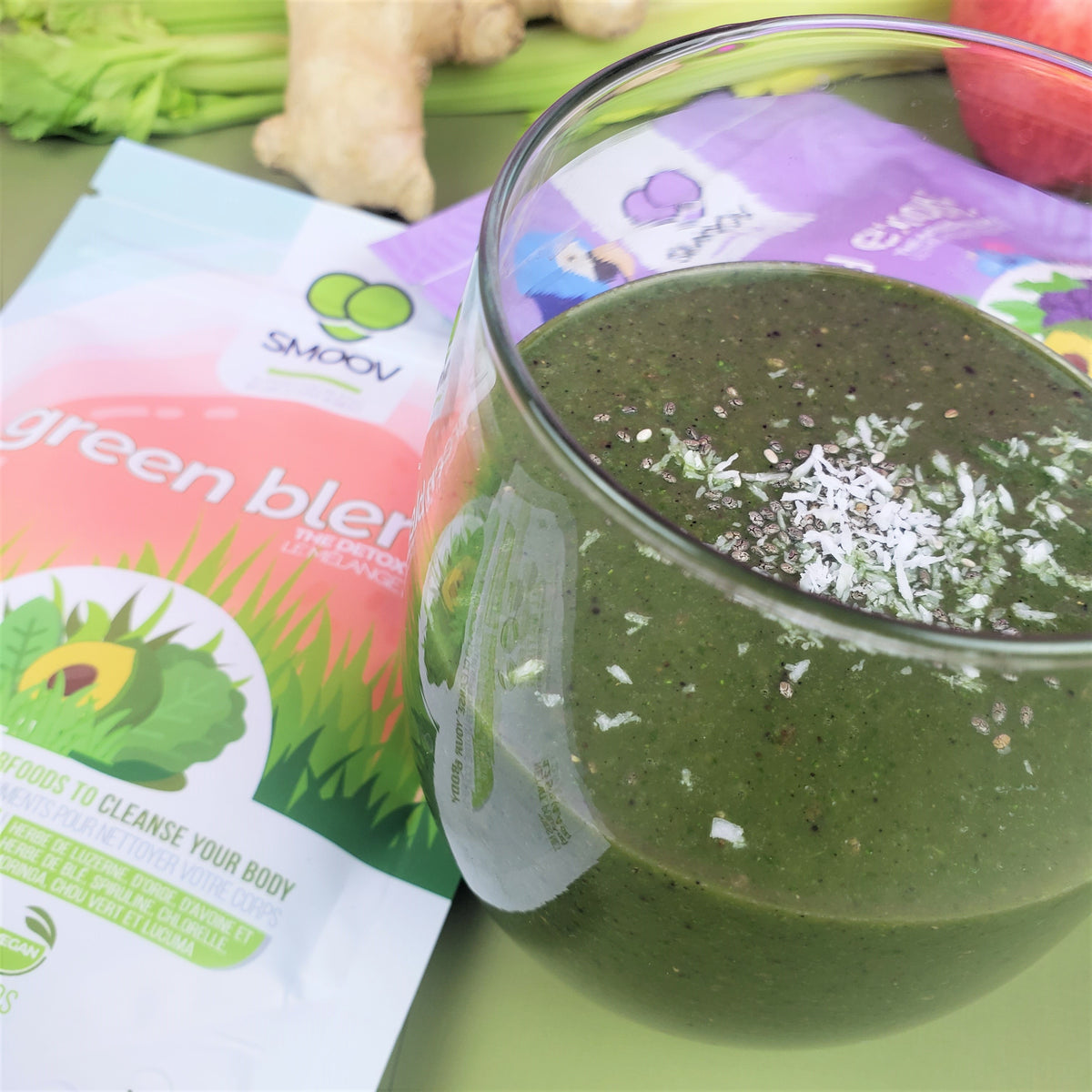 Kickstart your health and boost your immune system with this delicious green smoothie!  Delicious, super easy to make and packed with vitamins. 