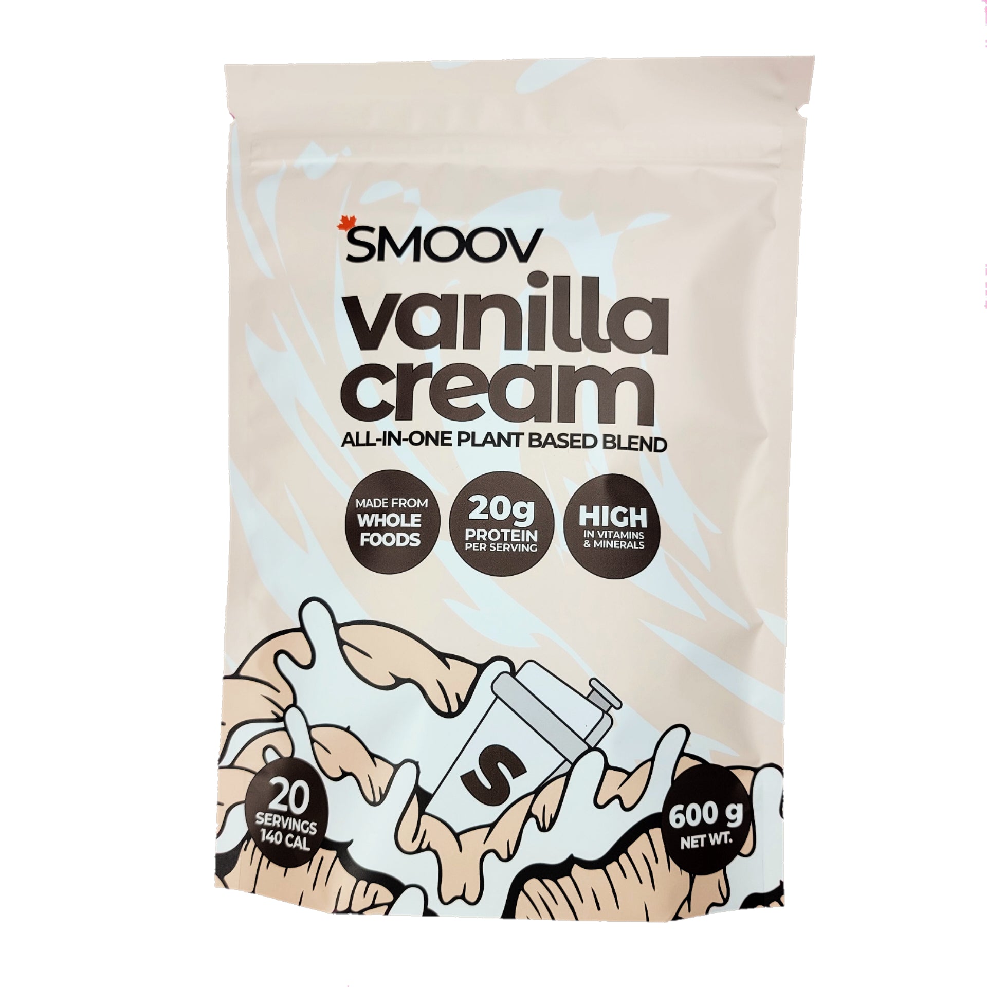 SMOOV blush blend contains 8 skin loving superfoods. Packed with antioxidants like vitamins C & E to help with hair growth, skin repair and immune support. Also a rich source of fiber to help satisfy hunger, cravings and improve digestion, making it the perfect addition to a weight loss diet.