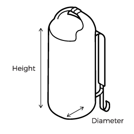 Waterproof Backpack Dry Tube
 Size Guide