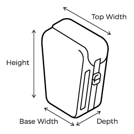 VeloDry Waterproof Bike Pannier Size Guide