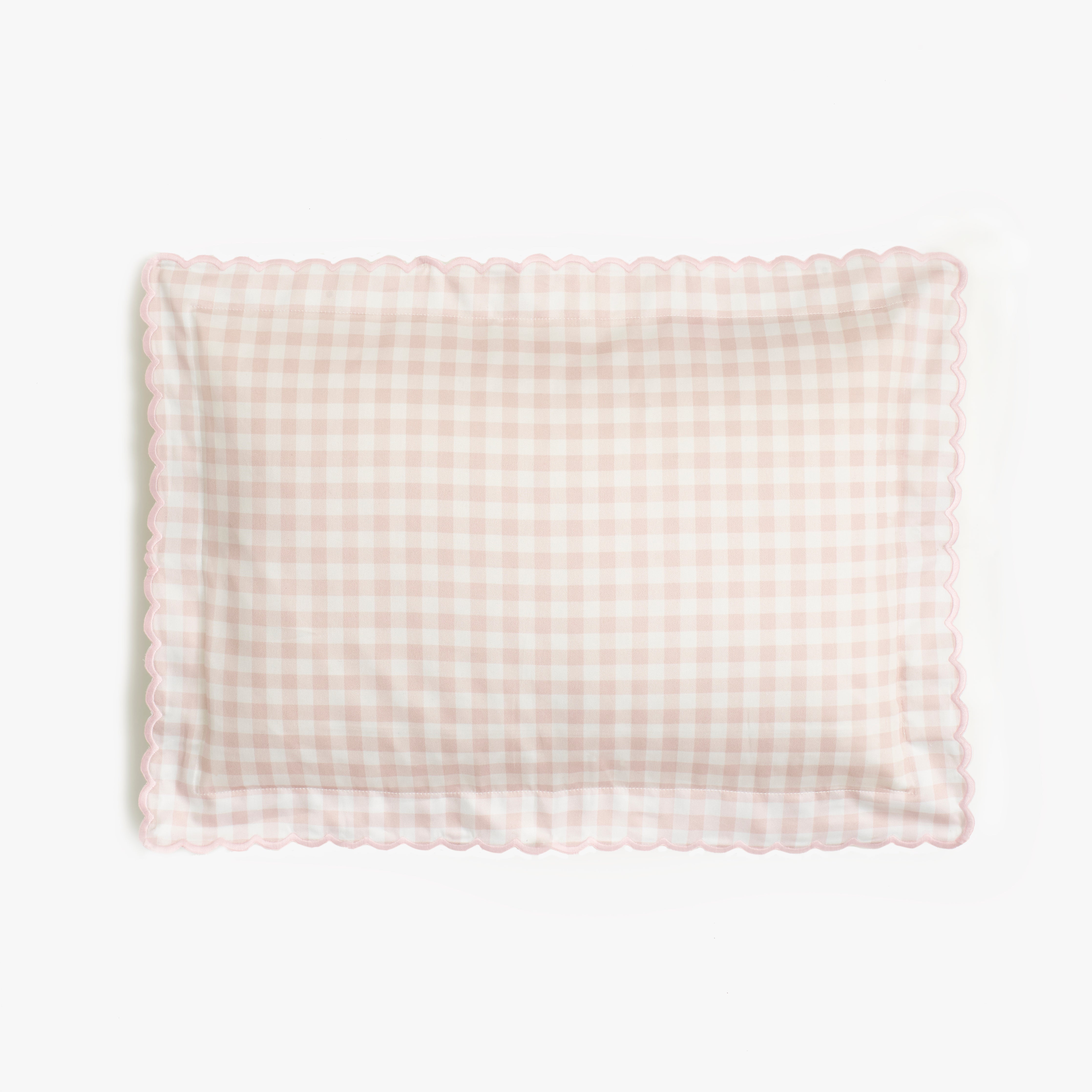 Picnic Gingham Toddler Pillow - Pink - Gooselings product image