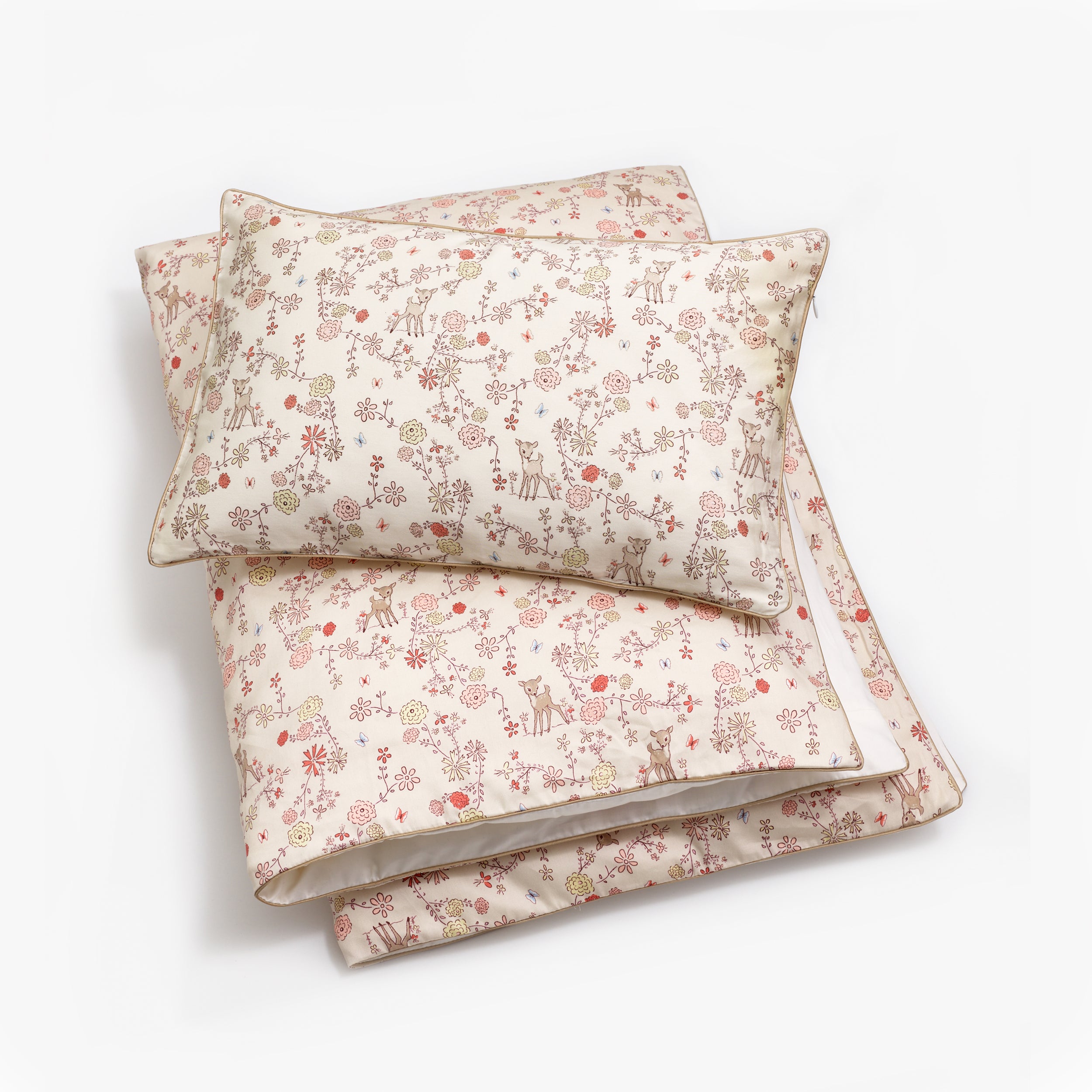 Into The Woodlands Toddler Duvet - Ivory