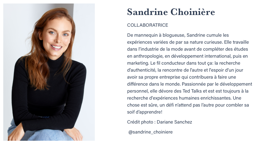 Bio Sandrine Choiniere Beauties Lab