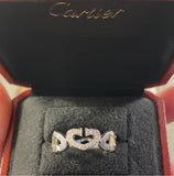 Cartier Diamond Heart C 18KT Gold Ring Sz8