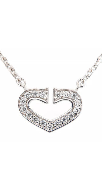 Cartier C Heart 18KT Gold & Diamond Necklace – PreLoved Treasures