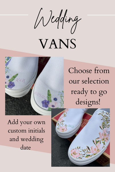 Custom Wedding Vans Shoes