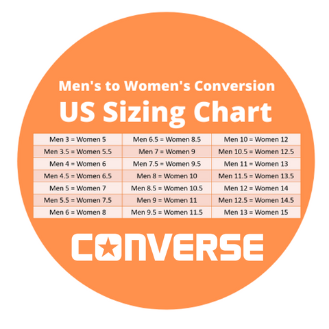 converse chuck taylor size chart