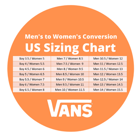 men's size 5 in womens vans