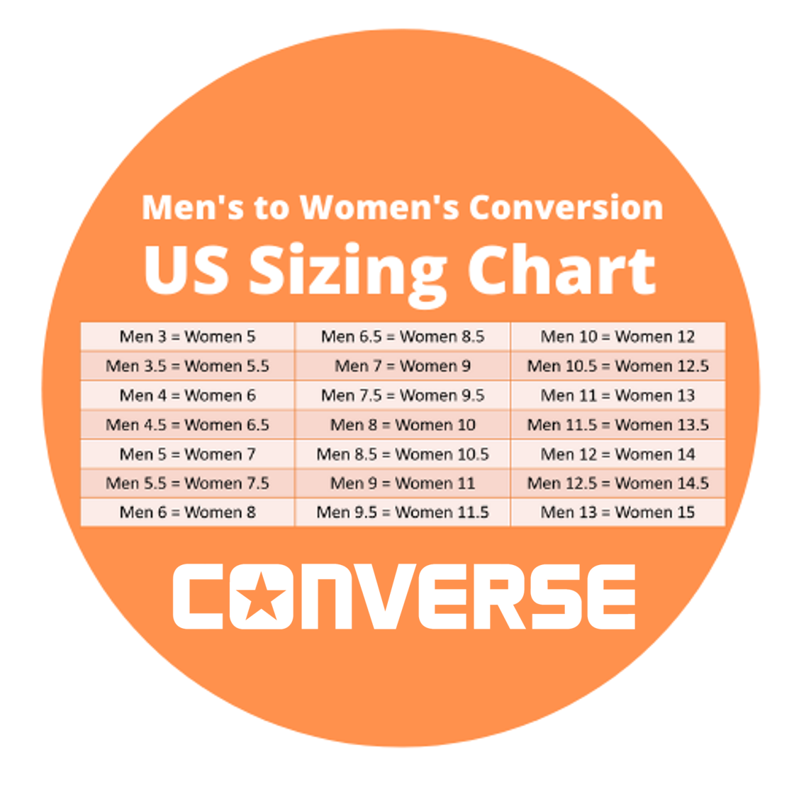 mens size 9.5 in women's