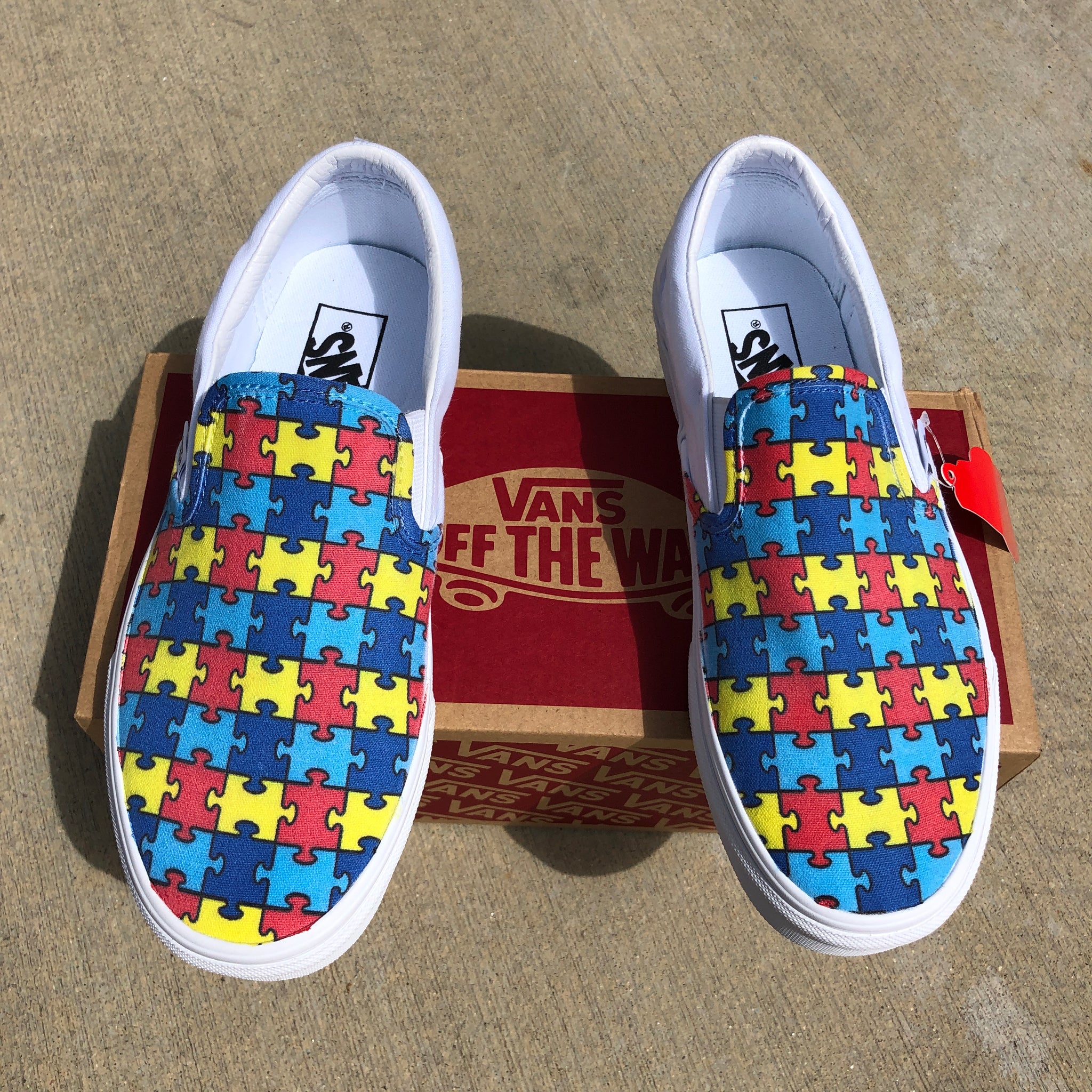 وخز السجن المستشار vans puzzle shoes 