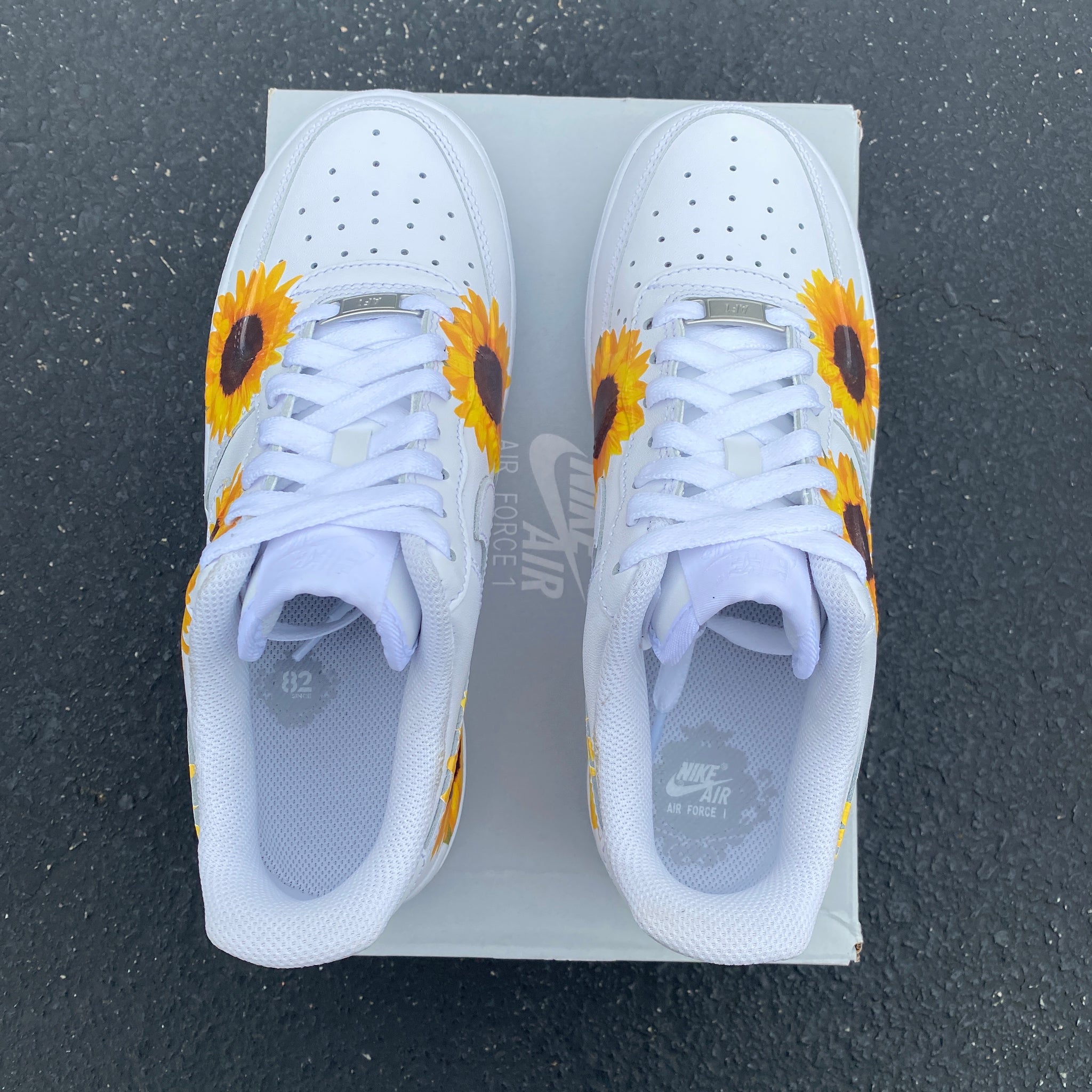 custom sunflower nikes