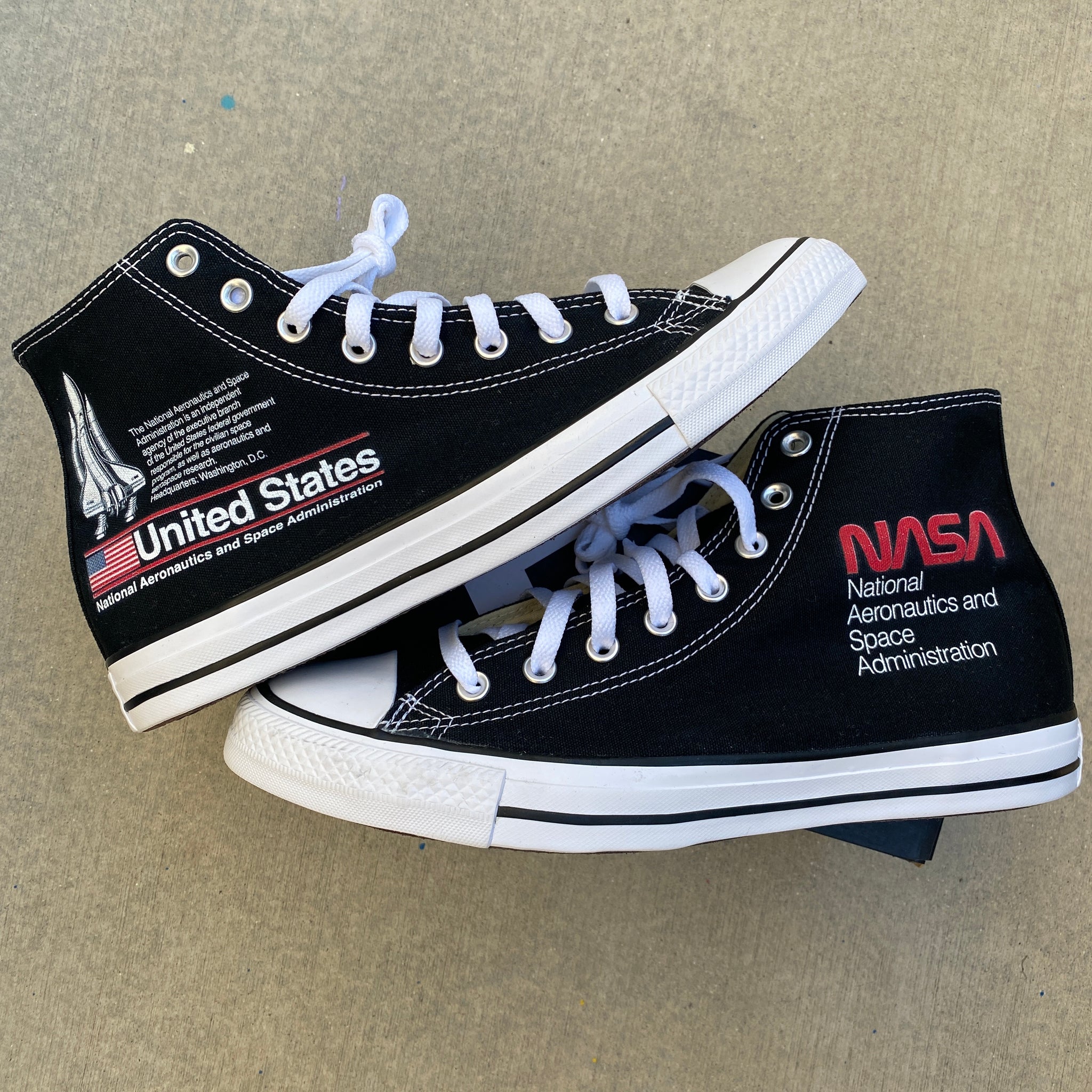 custom black converse