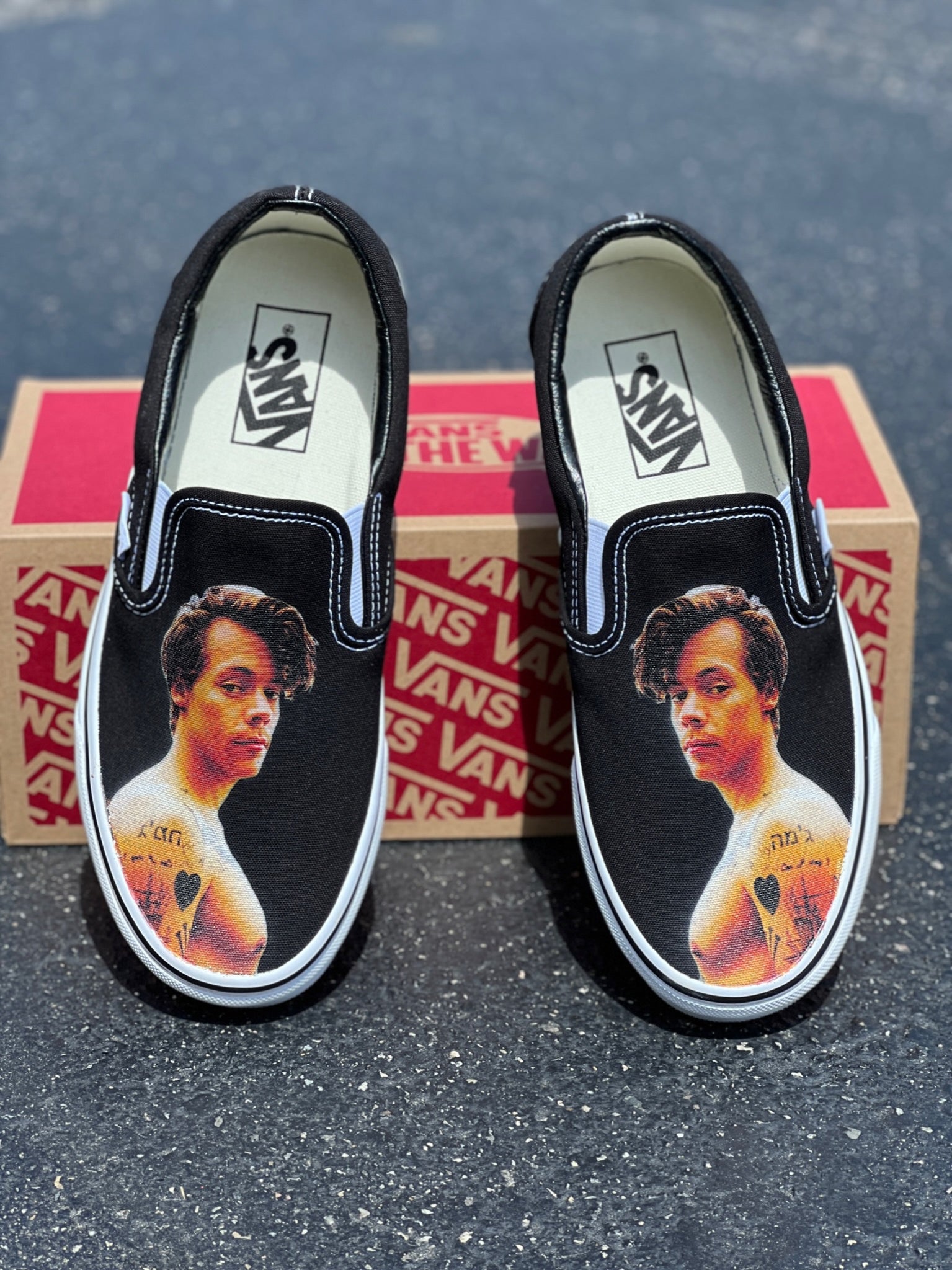 harry styles custom vans